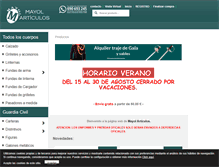 Tablet Screenshot of mayolarticulos.com